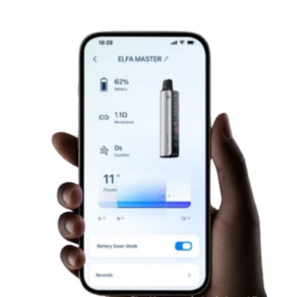 e-cigarette connectée Elfa Master